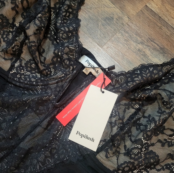 Popilush V-Neck Lace Corset Shapewear Bodysuit With Tummy Control Size 3XL - Picture 7 of 9